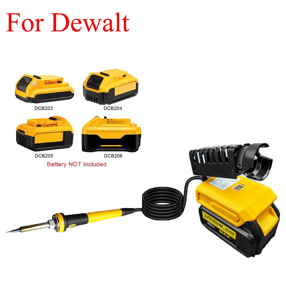 Fondue Set Electric - Tragbares Lötkolben-Set, kompatibel mit Dewalt 20