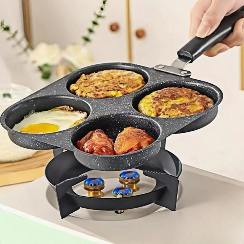 Fondue Set Electric - Antihaftbeschichtete Eier-Burger-Pfannkuchenpfanne mit mehreren Löchern, gut