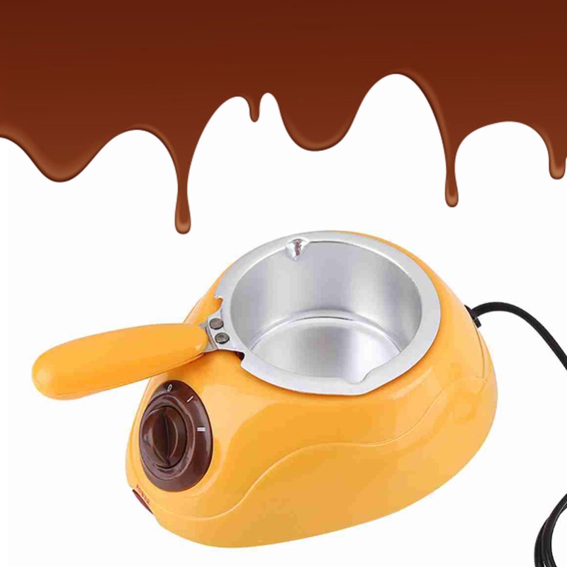 Fondue Set Electric - Schokoladenschmelztopf-Set, DIY, verstellbare Schokoladenerwärmungsmaschine, Mini-Elektro-Fondue-Topf für