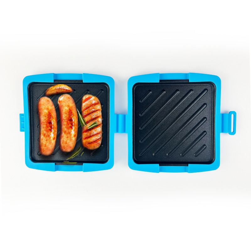 Fondue Set Electric - Elektrische Mikrowellen-Sandwich-Backform, neue antihaftbeschichtete, hochtemperaturbeständige, schnell