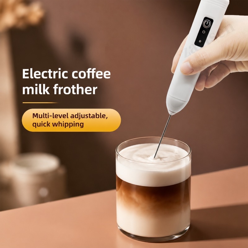 Kitchen Appliances B&Q - Elektrischer Kaffee-Milchaufschäumer, Handmixer für Kaffee und