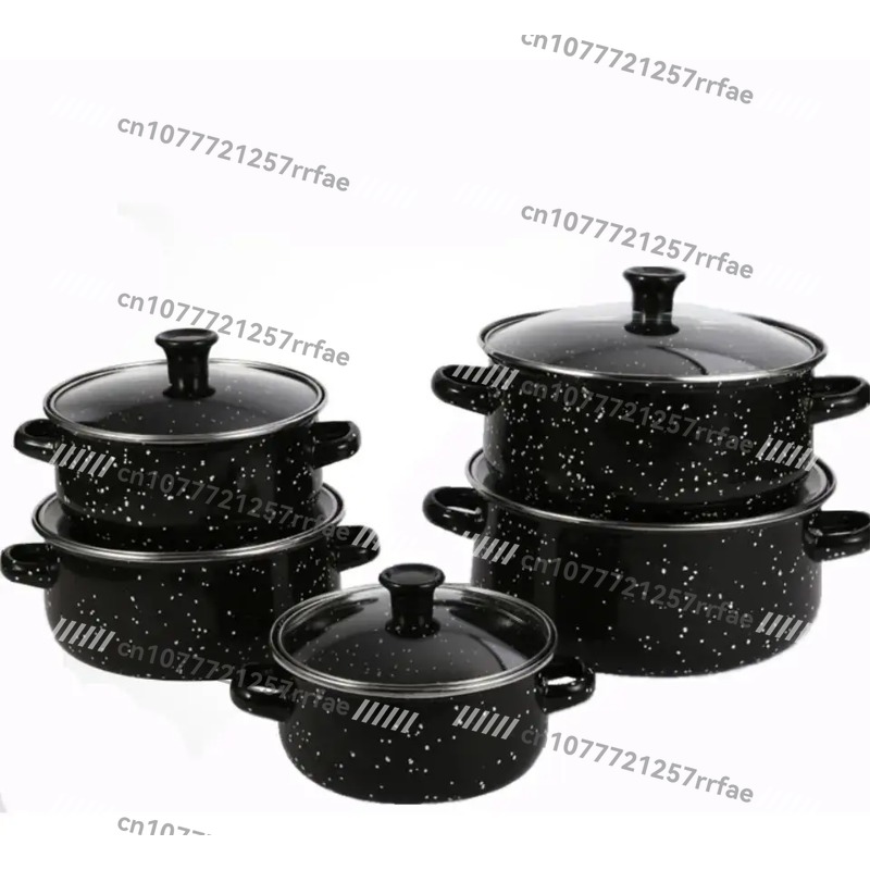 Kitchen Appliances Luxury - Luxuriöses Gusseisen-Emaille-Kochgeschirr-Set 16-18-20-22-24cm Haushalt Küchenware Kochtopf
