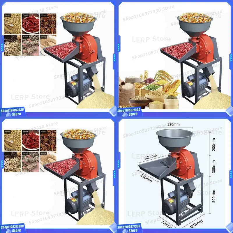 Kitchen Appliances Direct - Elektrische Getreidemühle Haushalts-Hammermühle für Mais, Weizen,