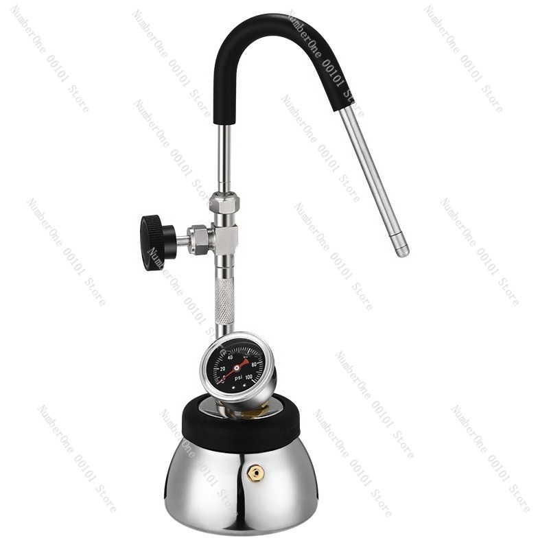 Kitchen Appliances Direct - Edelstahl-Dampfkaffeekanne, Multifunktionaler Milchaufschäumer und Kaffeemaschine, Haushalts-Küchengerät,