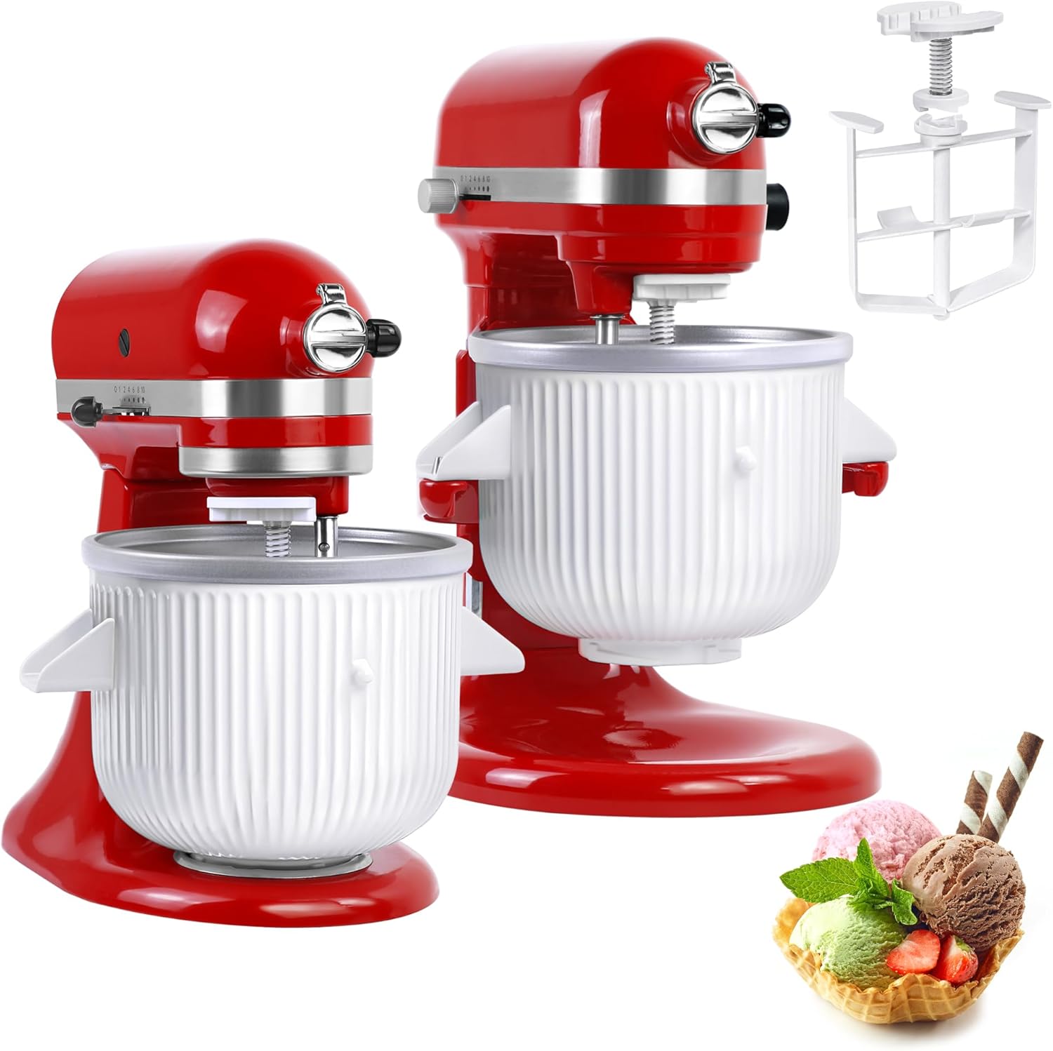 Kitchen Appliances Kitchenaid - Eismaschinen-Aufsatz für KitchenAid-Standmixer – kompatibel mit