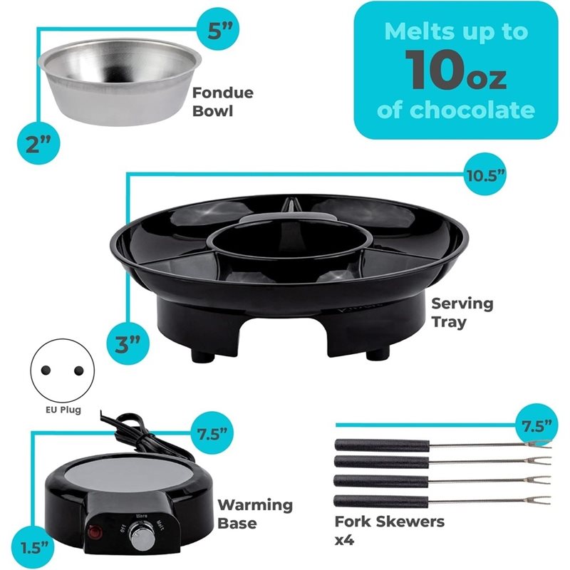 Elektrisches Fondue-Set mit Te – Fondue Set Electric Bewertung und Preis