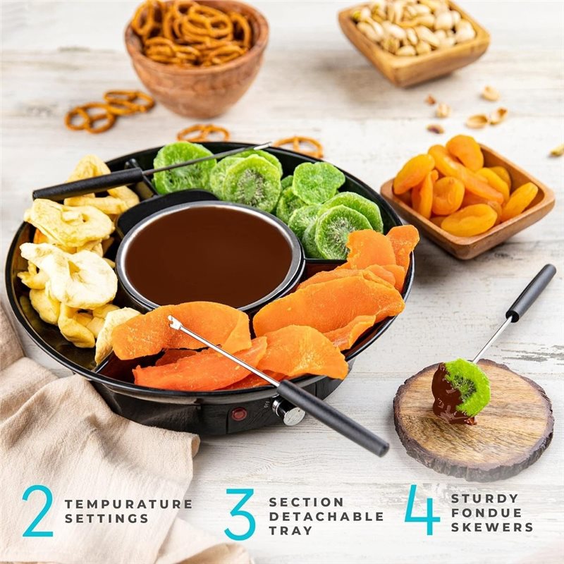 Elektrisches Fondue-Set mit Te – Fondue Set Electric Bewertung und Preis