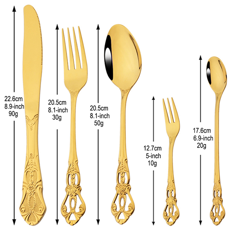 20-teiliges Luxus-Goldbesteck- – Kitchen Appliances Luxury Bewertung und Preis