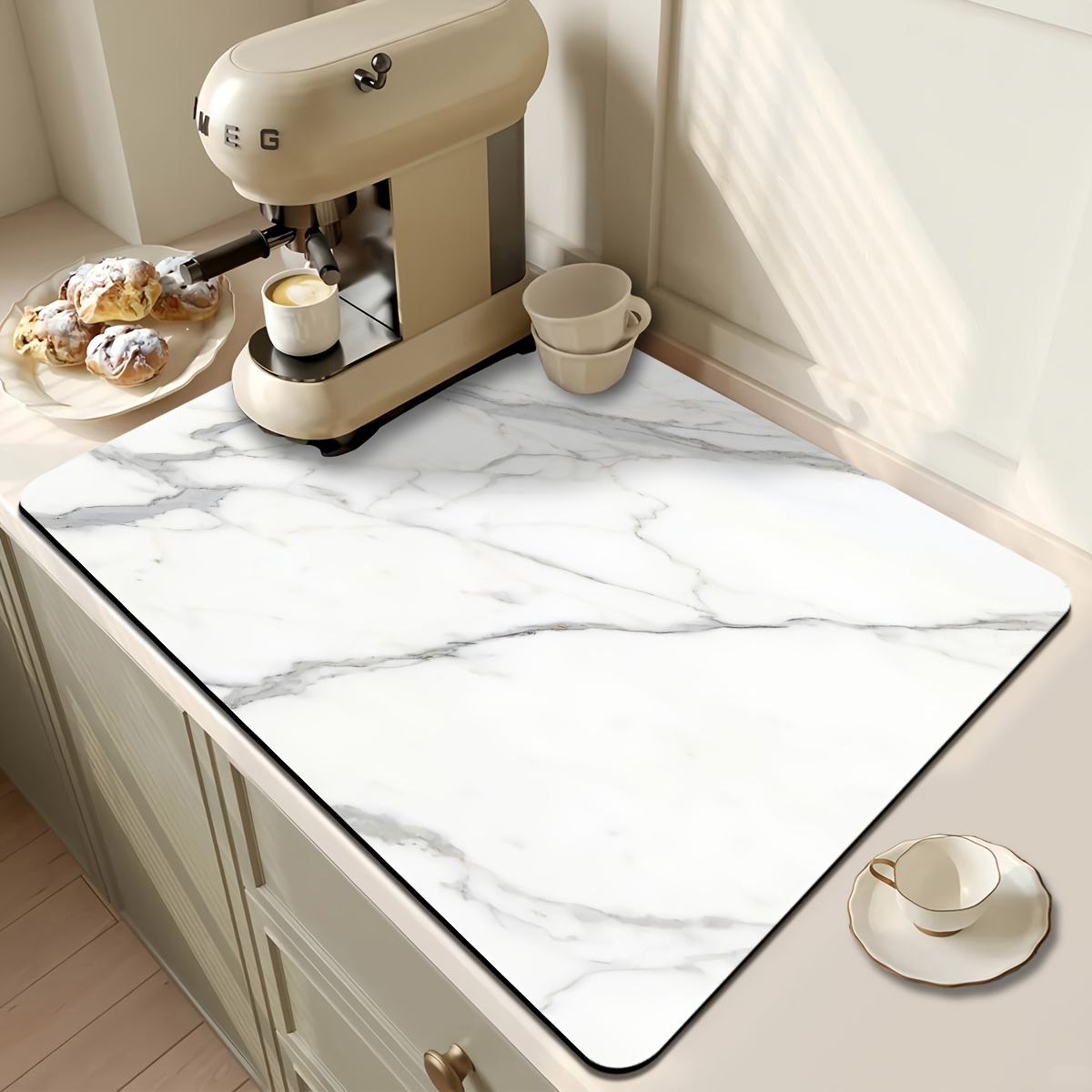 Luxuriöse Marmor-Optik Saugfäh – Kitchen Appliances Luxury Bewertung und Preis