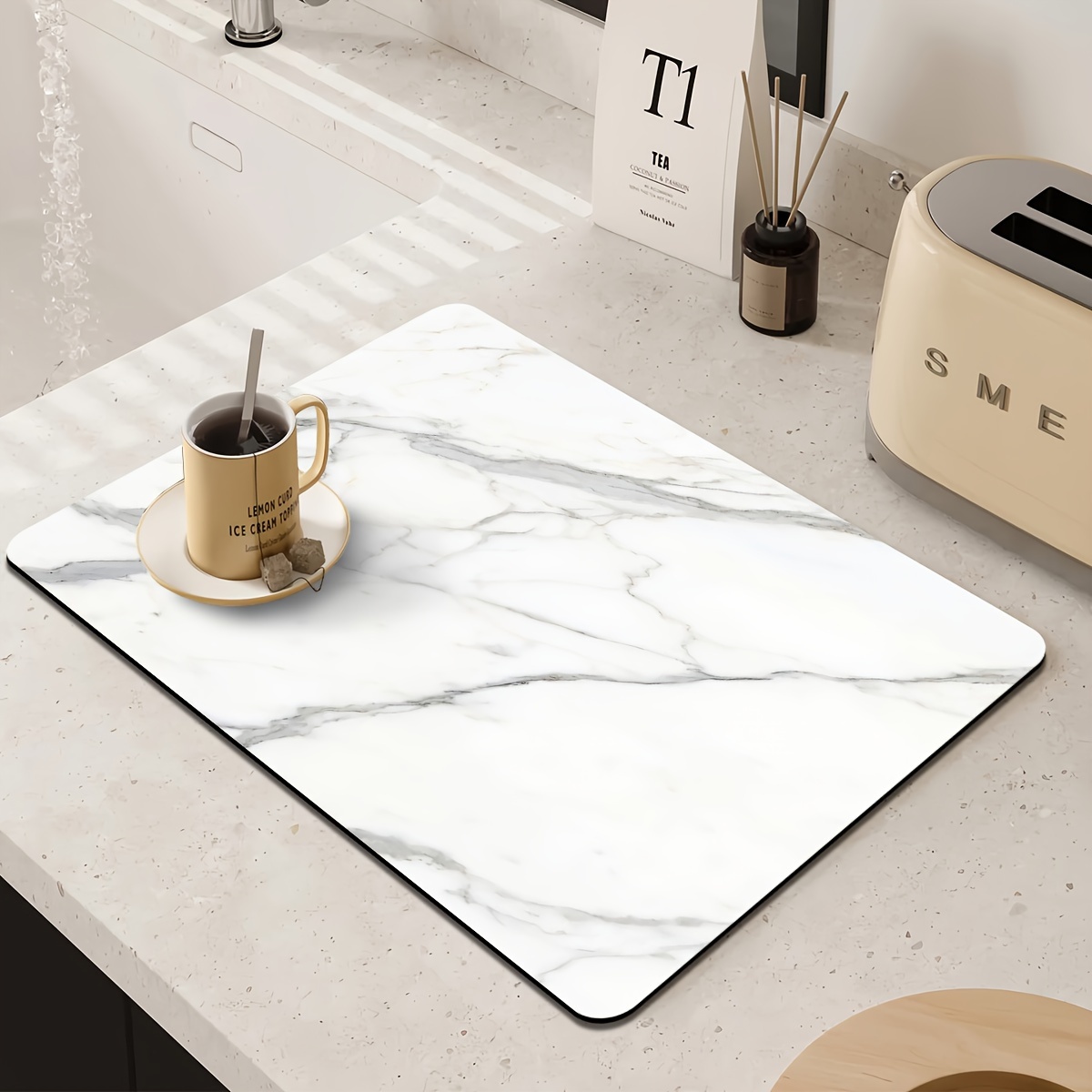 Luxuriöse Marmor-Optik Saugfäh – Kitchen Appliances Luxury Bewertung und Preis