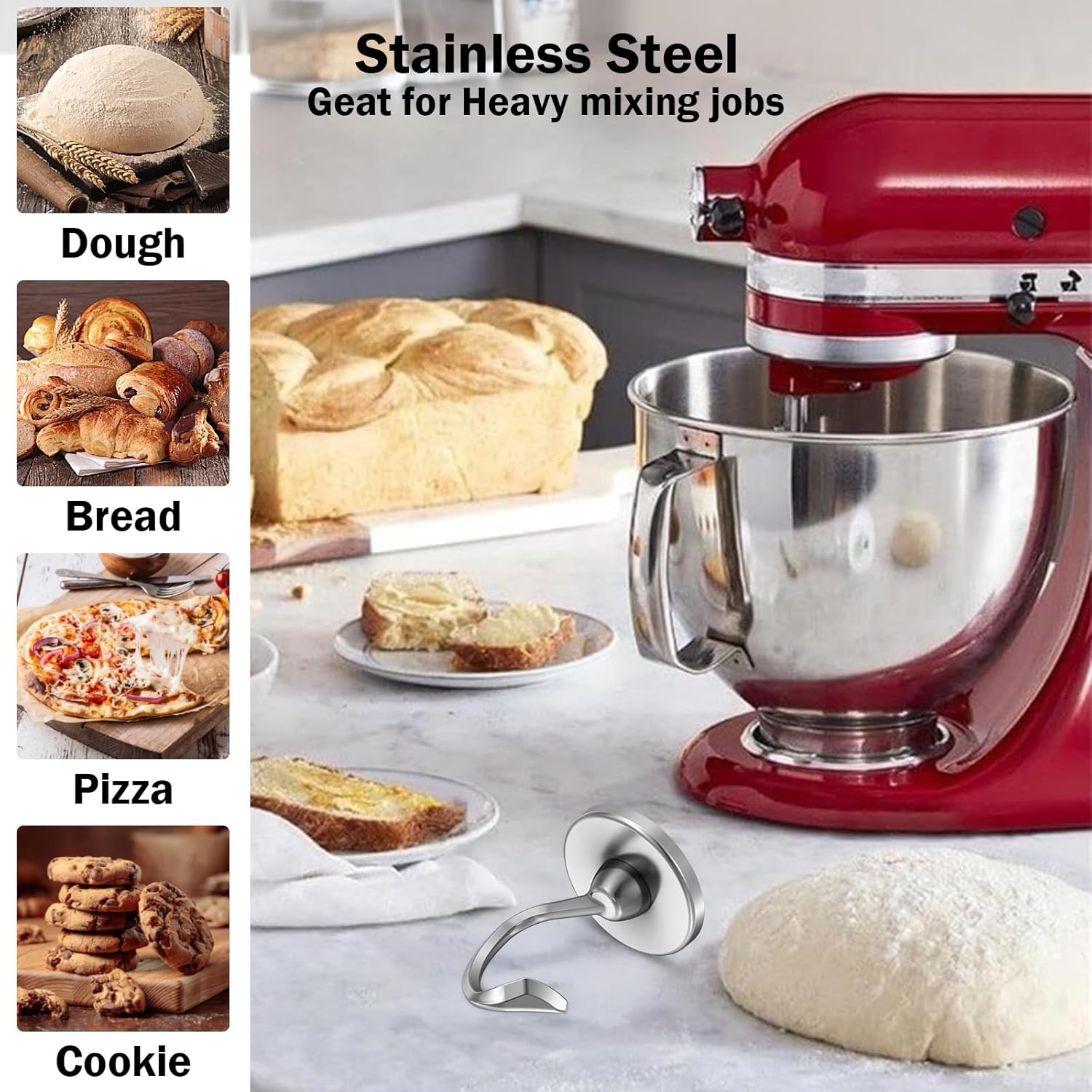 Edelstahl-Knethaken mit Feder  – Kitchen Appliances Kitchenaid Bewertung und Preis