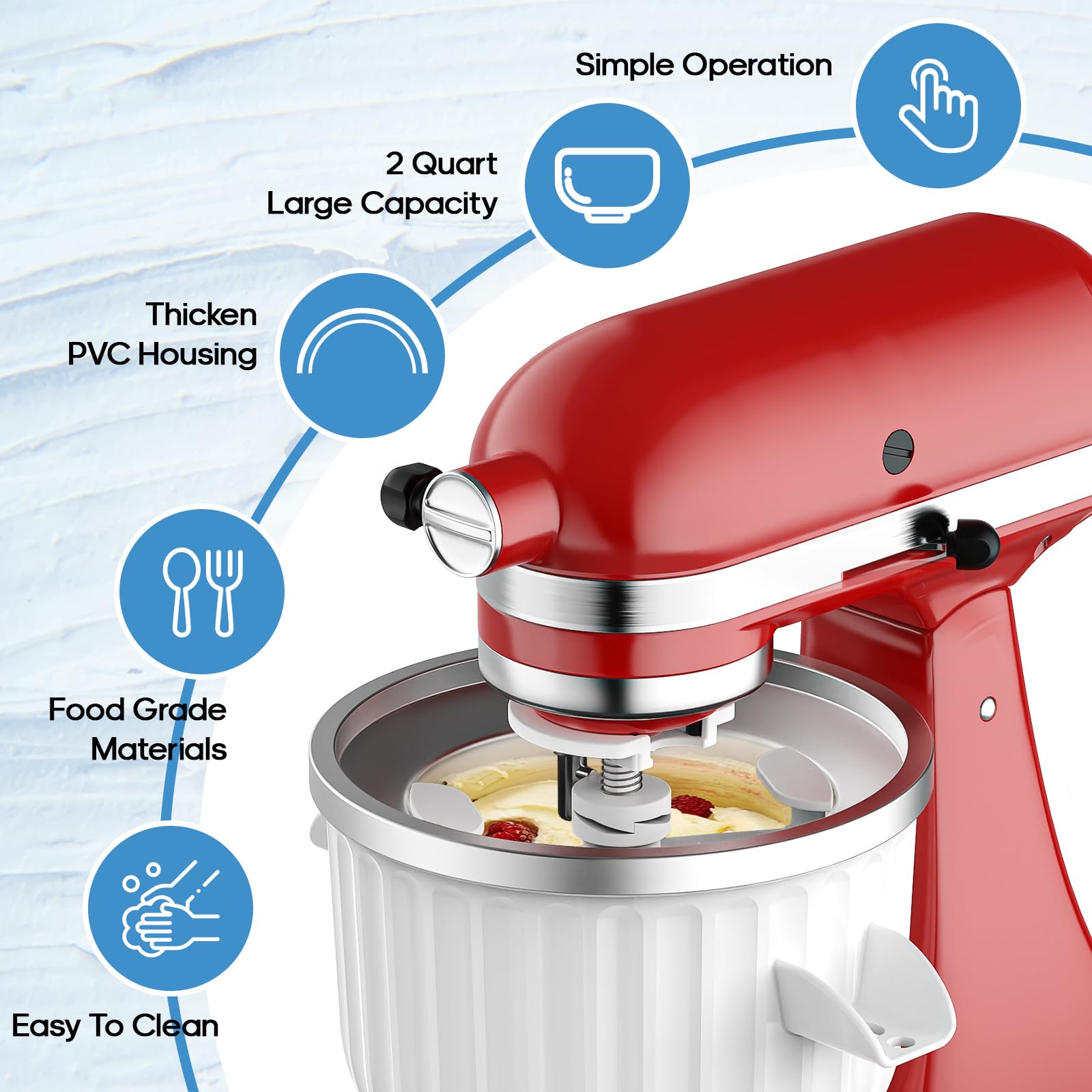 2-Liter-Eiscreme-Aufsatz für K – Kitchen Appliances Kitchenaid Bewertung und Preis