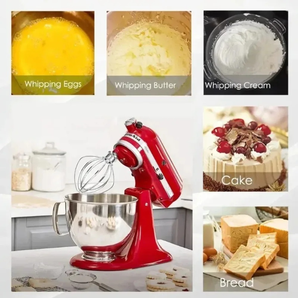 6-Draht-Stahl-Schneebesen für  – Kitchen Appliances Kitchenaid Bewertung und Preis